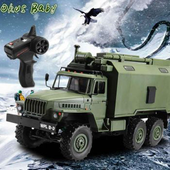 NEW toy 1:16 2.4G 6WD WPL B-36 B36 VS C24 B-24 Ural Rc army Car Military rc Truck outdoor Rock Crawler Command Vehicle RTR