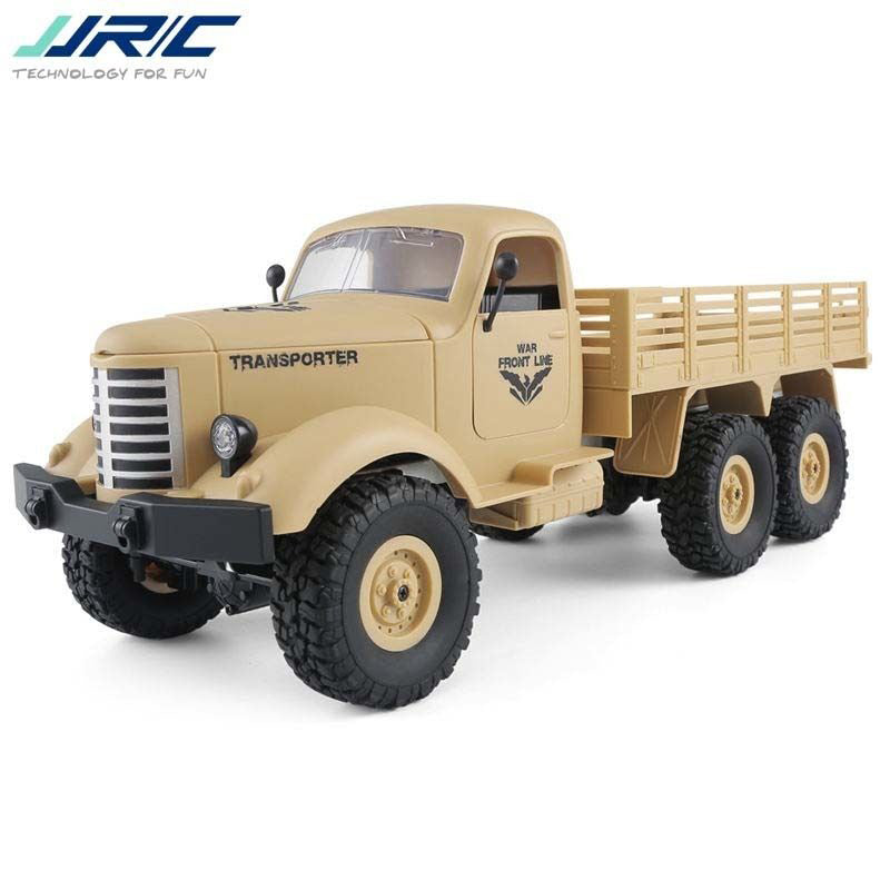 JJR/C Q60 1/16 2.4G 6WD RC Off-Road Military Truck Transporter RC Car Remote Control Vehicle for Children Gift Kids Toy