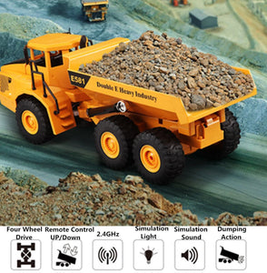 1:18 40CM 4WD Remote control toys Multi-function RC Car Articulated Dump Engineer Truck Kids Children Toys radio control car