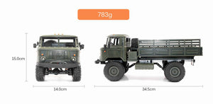 WPL B-24 1:16 RC Climbing Military Truck Mini 2.4G 4WD Off-Road RC Trucks Off-Road Racing Car RC Vehicles RTR Gift Toy